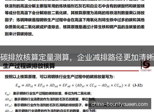 碳排放核算定量测算，企业减排路径更加清晰